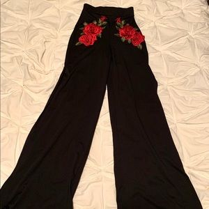 Long flared pants